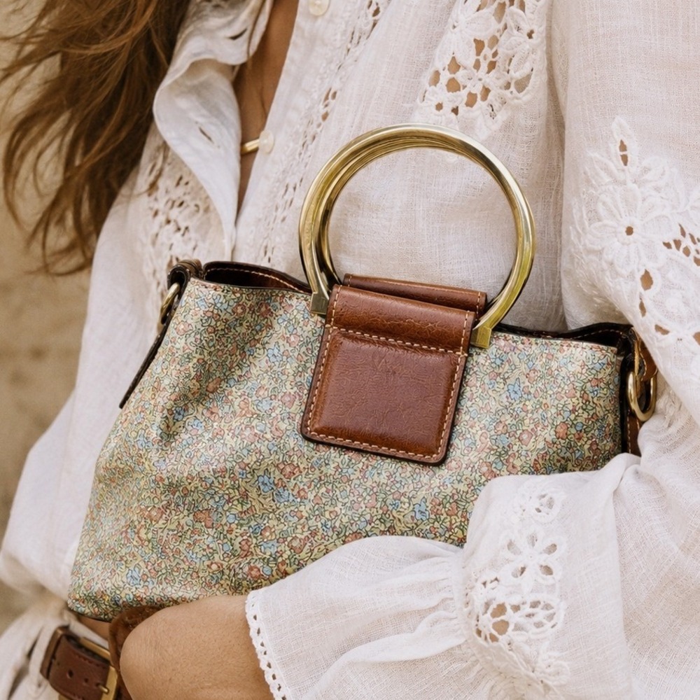 Patricia Nash Empoli Floral Leather Bag English Country Print
